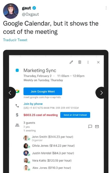 The cost of meetings